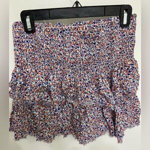 Aerie Tiered Floral Skirt